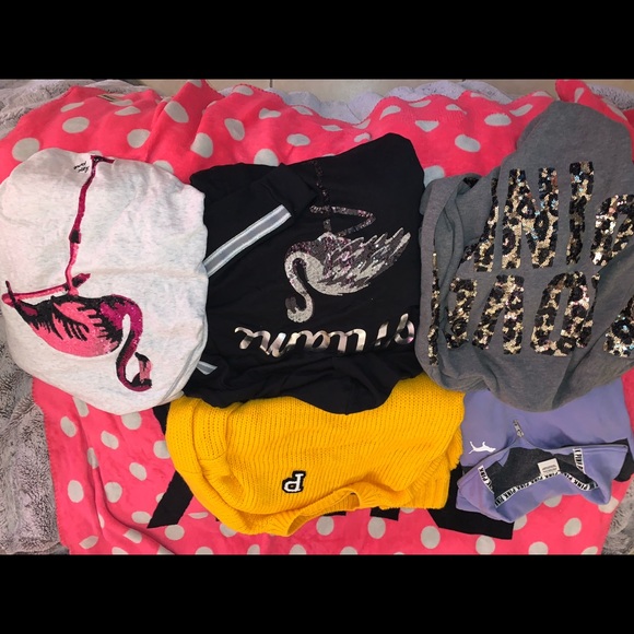 8 bling pink leopard Victoria secret pink bling Miami Flamingo sherpa - Picture 12 of 12